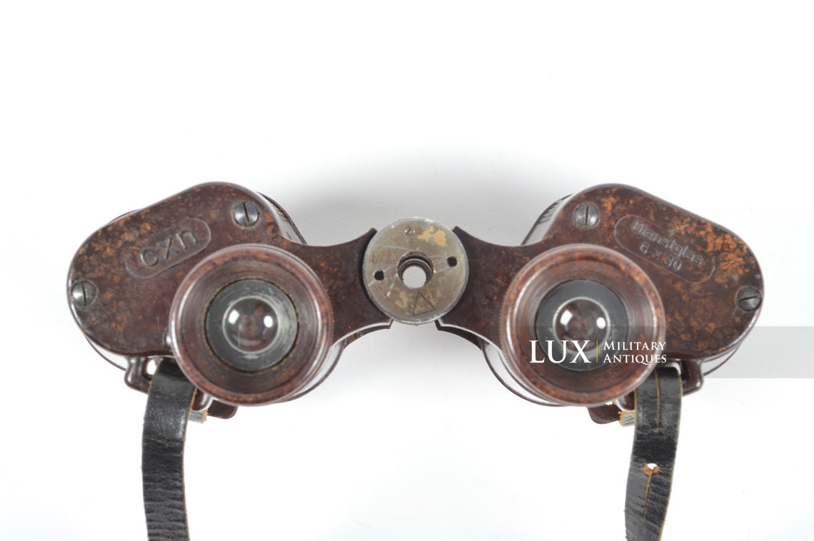 German bakelite 6x30 power issue field binoculars, « Dienstglas cxn » - photo 10