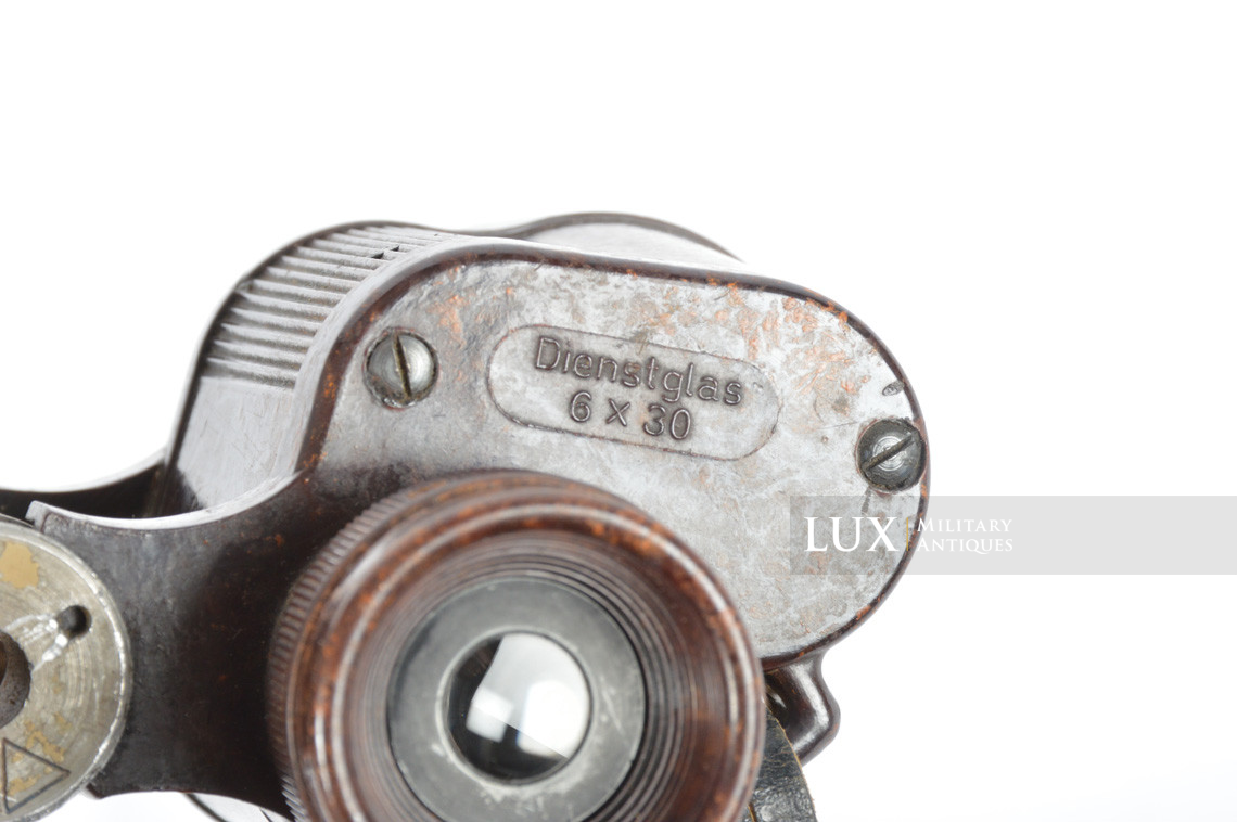 German bakelite 6x30 power issue field binoculars, « Dienstglas cxn » - photo 11