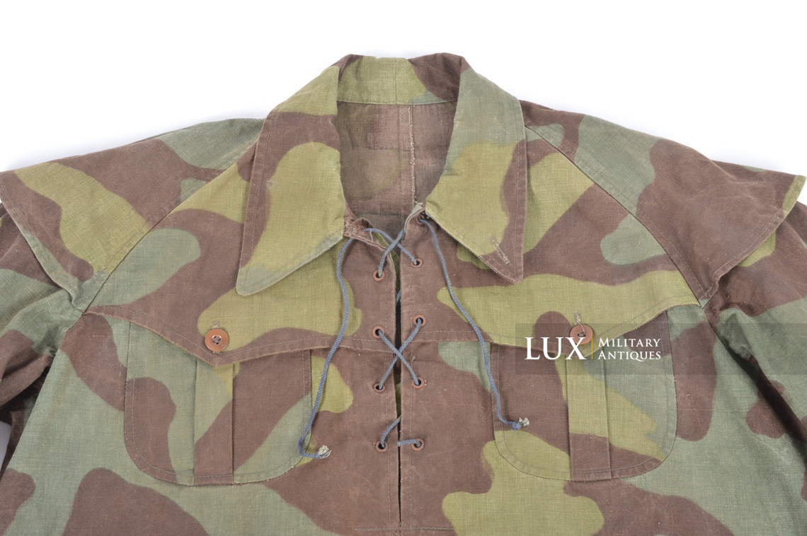 Rare WW2 Italian camo smock, « X Mas RSI » - photo 10