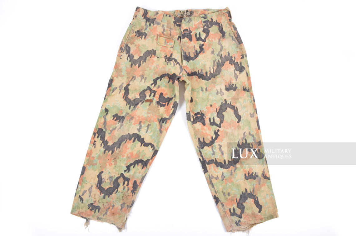 Très rare pantalon allemand fin de guerre camouflé, « Leibermuster » - photo 17