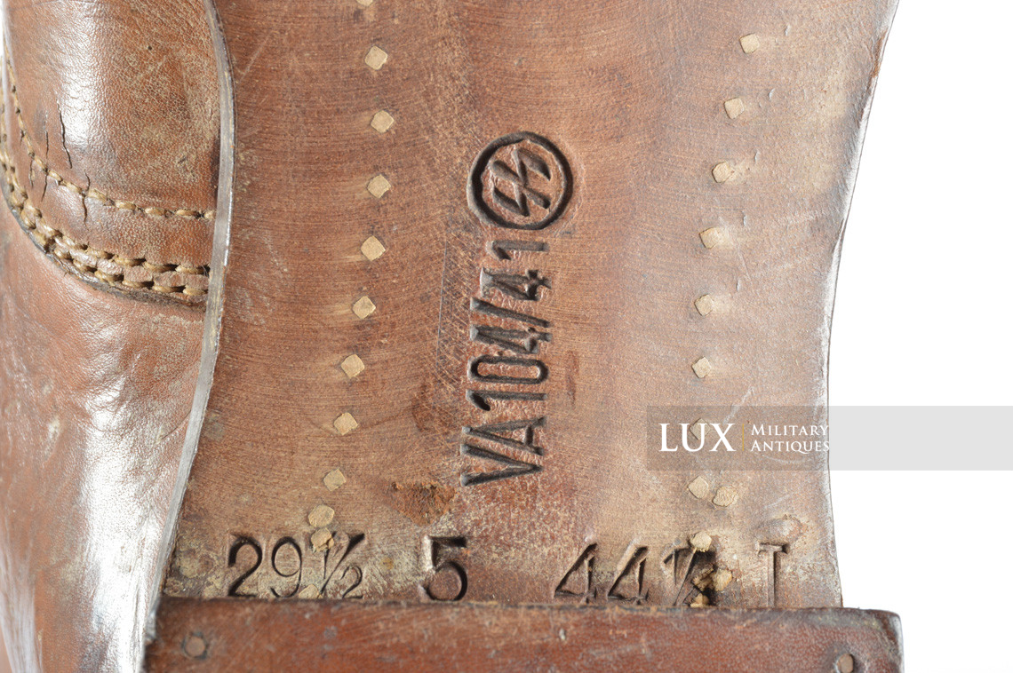 Waffen-SS tropical service issue high boots, « VA 104/41 SS » - photo 32