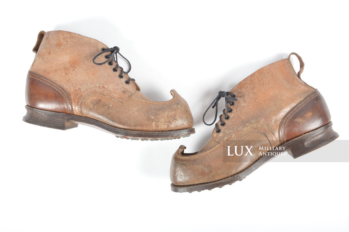 Unissued Waffen-SS mountain trooper’s ankle boots, « Wefsels » - photo 7