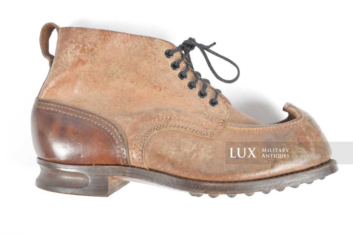 Unissued Waffen-SS mountain trooper’s ankle boots, « Wefsels » - photo 10