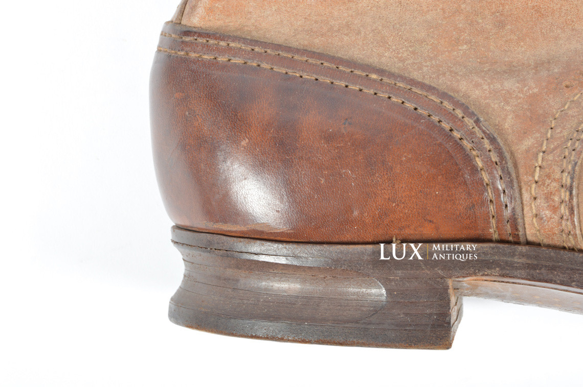 Unissued Waffen-SS mountain trooper’s ankle boots, « Wefsels » - photo 13