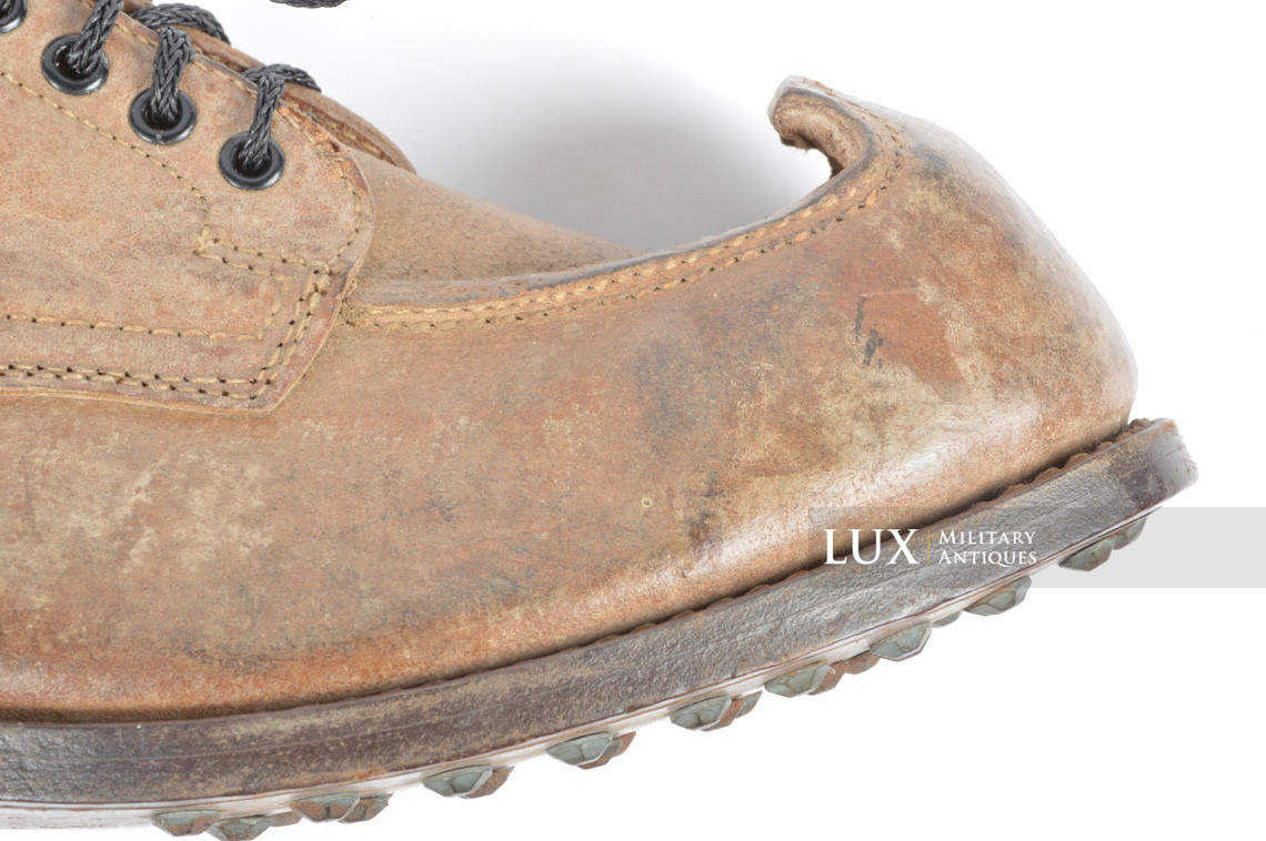 Unissued Waffen-SS mountain trooper’s ankle boots, « Wefsels » - photo 14