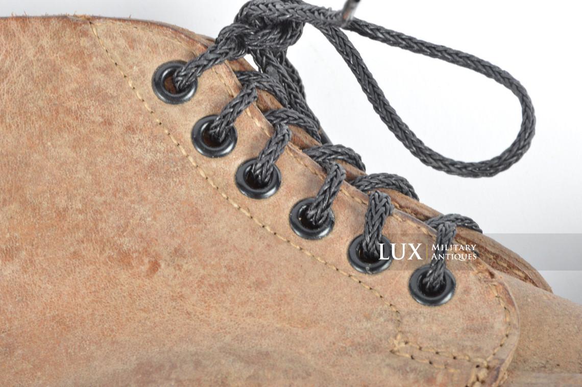 Unissued Waffen-SS mountain trooper’s ankle boots, « Wefsels » - photo 15