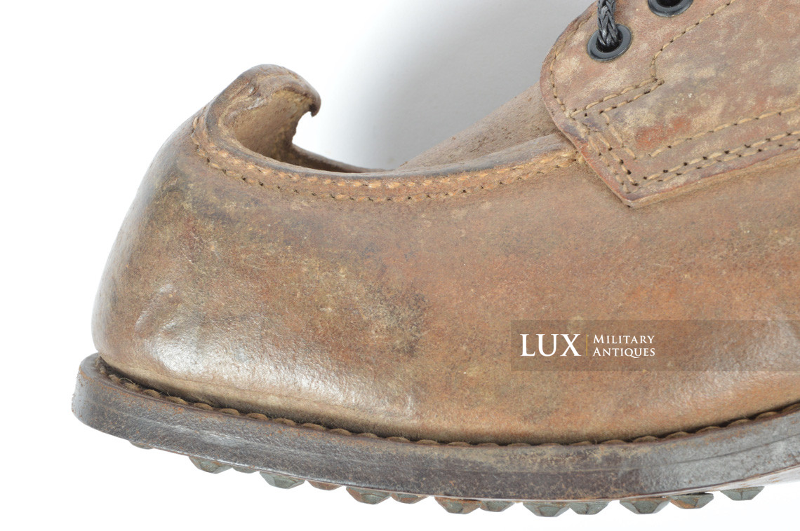 Unissued Waffen-SS mountain trooper’s ankle boots, « Wefsels » - photo 18