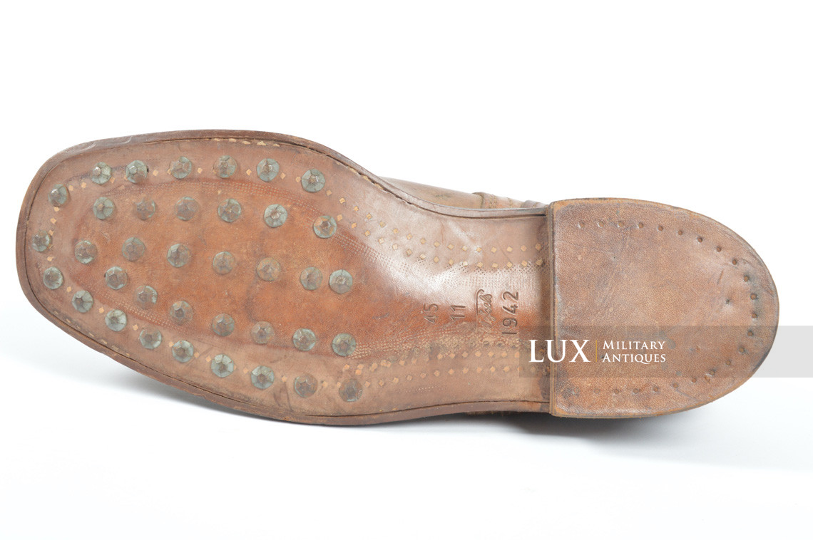 Unissued Waffen-SS mountain trooper’s ankle boots, « Wefsels » - photo 20