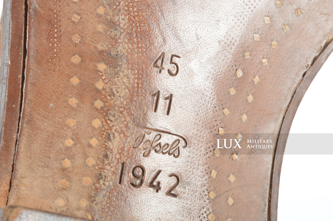 Unissued Waffen-SS mountain trooper’s ankle boots, « Wefsels » - photo 21