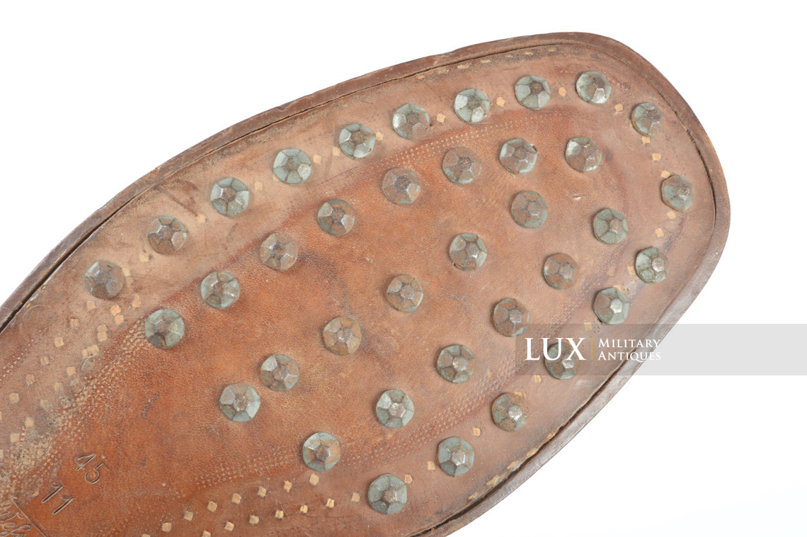 Unissued Waffen-SS mountain trooper’s ankle boots, « Wefsels » - photo 22
