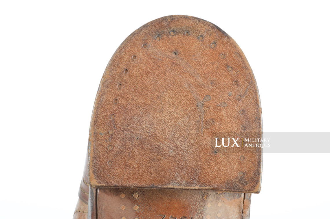 Unissued Waffen-SS mountain trooper’s ankle boots, « Wefsels » - photo 23