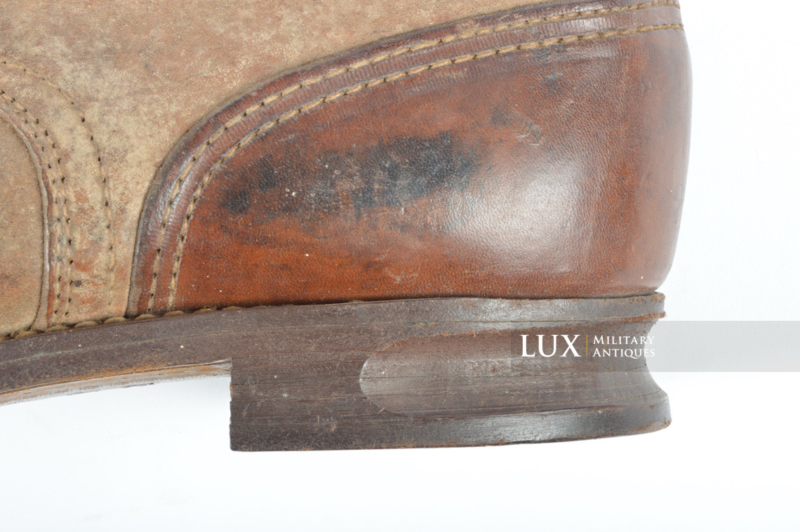 Unissued Waffen-SS mountain trooper’s ankle boots, « Wefsels » - photo 29