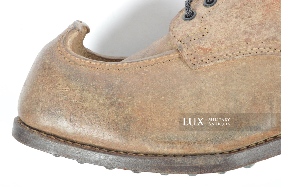 Unissued Waffen-SS mountain trooper’s ankle boots, « Wefsels » - photo 31