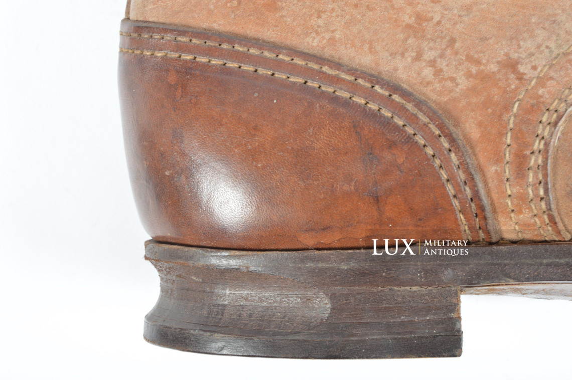 Unissued Waffen-SS mountain trooper’s ankle boots, « Wefsels » - photo 33