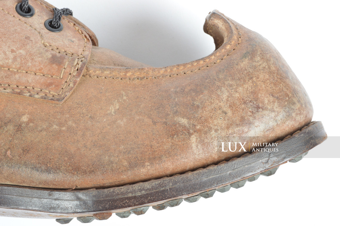 Unissued Waffen-SS mountain trooper’s ankle boots, « Wefsels » - photo 34