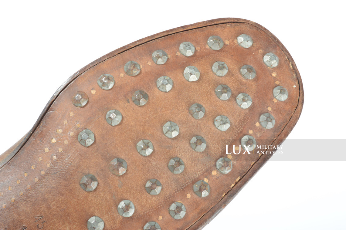 Unissued Waffen-SS mountain trooper’s ankle boots, « Wefsels » - photo 38