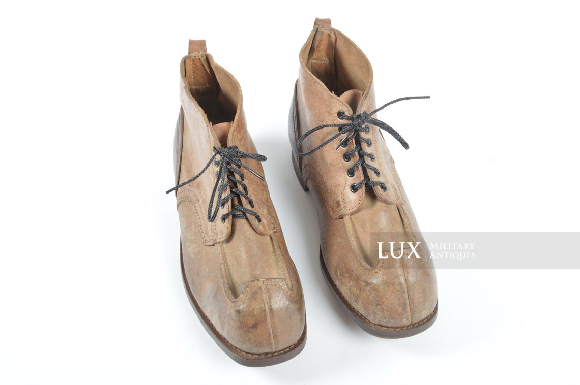 Unissued Waffen-SS mountain trooper’s ankle boots, « Wefsels » - photo 8