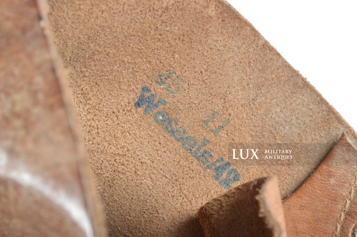 Unissued Waffen-SS mountain trooper’s ankle boots, « Wefsels » - photo 11