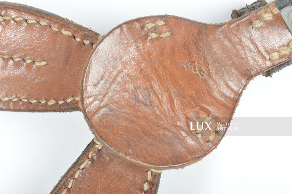 German early-war leather combat y-straps, « 1940 » - photo 24