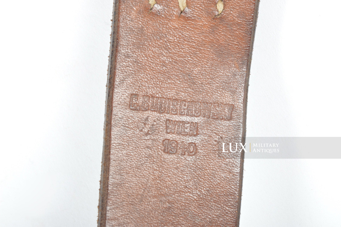 German early-war leather combat y-straps, « 1940 » - photo 25