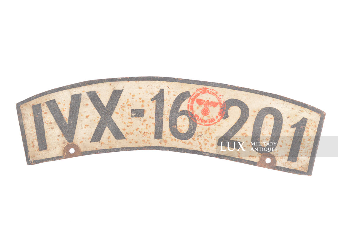 German Heer motorcycle license plate - Lux Military Antiques - photo 4