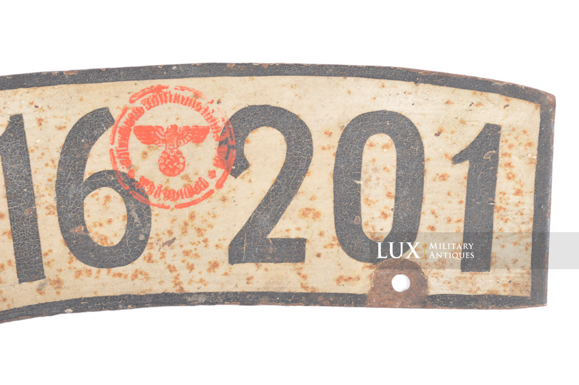 German Heer motorcycle license plate - Lux Military Antiques - photo 8