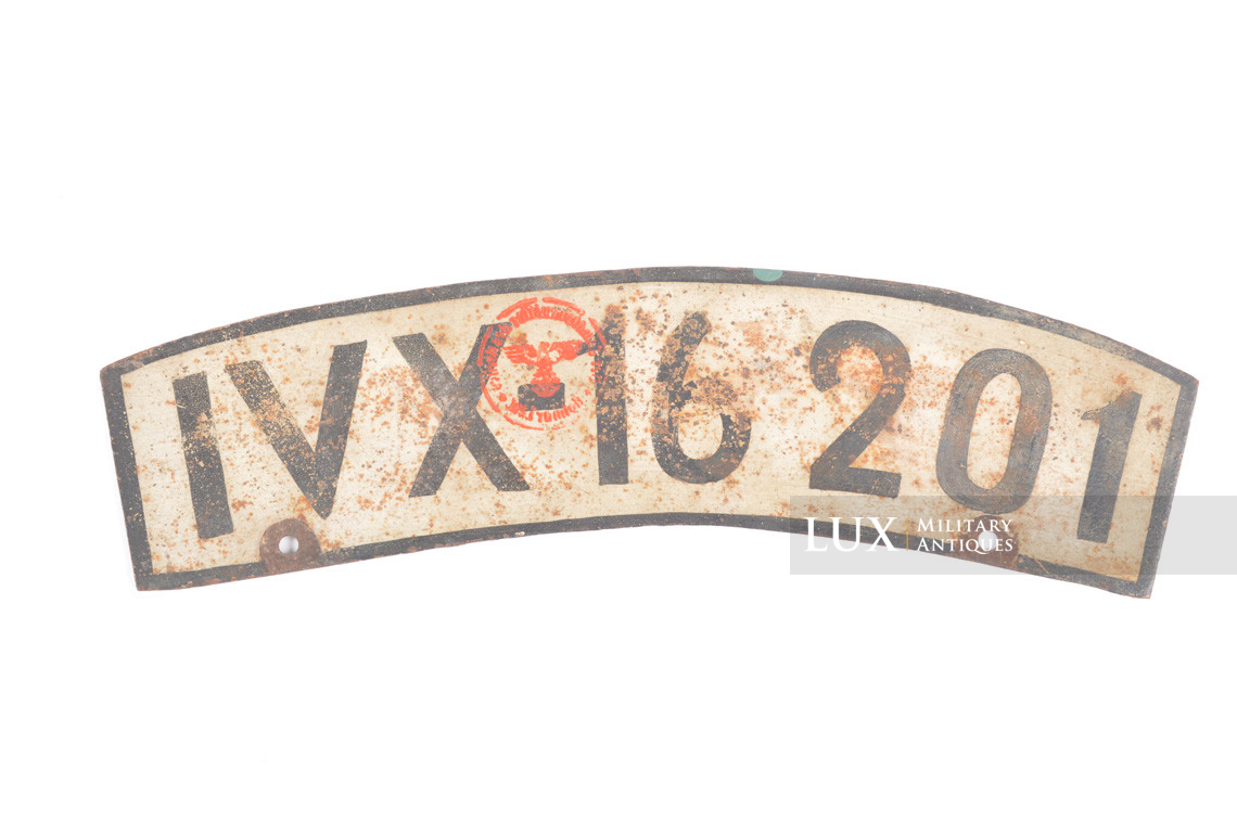 German Heer motorcycle license plate - Lux Military Antiques - photo 15