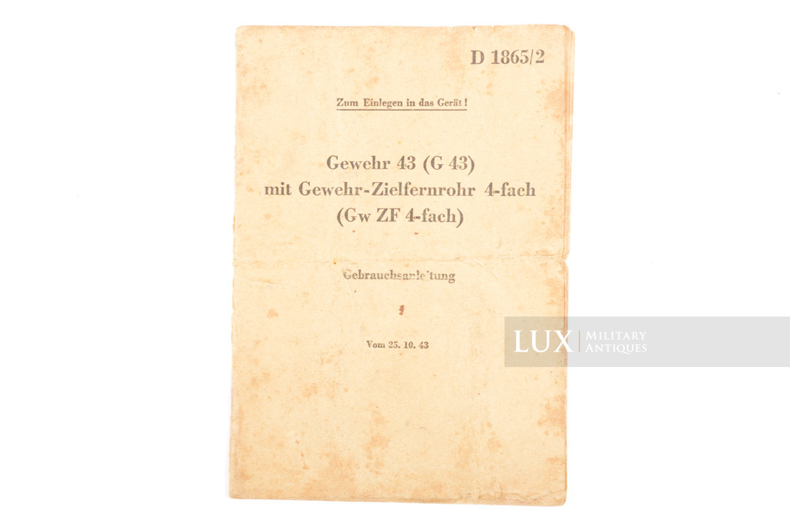 Manuel d’instruction du fusil semi-automatique allemand G43 / K43 - photo 4