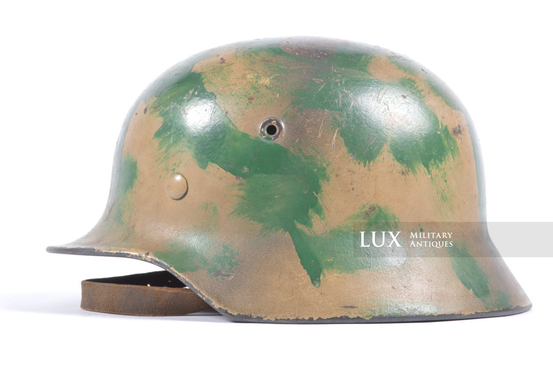 M40 Luftwaffe three-tone camouflage combat helmet, « unique » - photo 4
