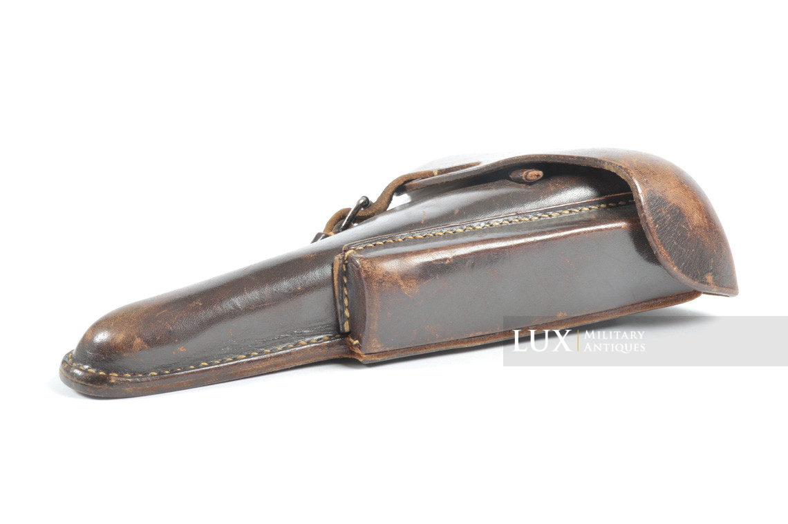 Etui précoce de pistolet P08 en cuir brun chocolat, « 1940 » - photo 13
