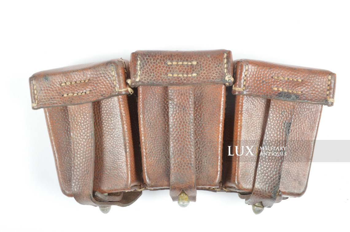 Rare early pair of k98 ammunition pouches, « VA / SS » - photo 8