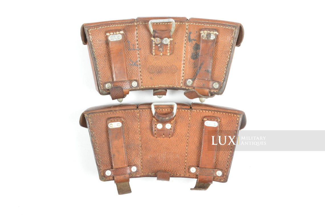 Rare early pair of k98 ammunition pouches, « VA / SS » - photo 7