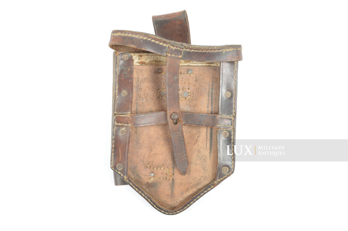 Rare porte pelle pliant allemand précoce en cuir brun, « epf 1941 » - photo 7