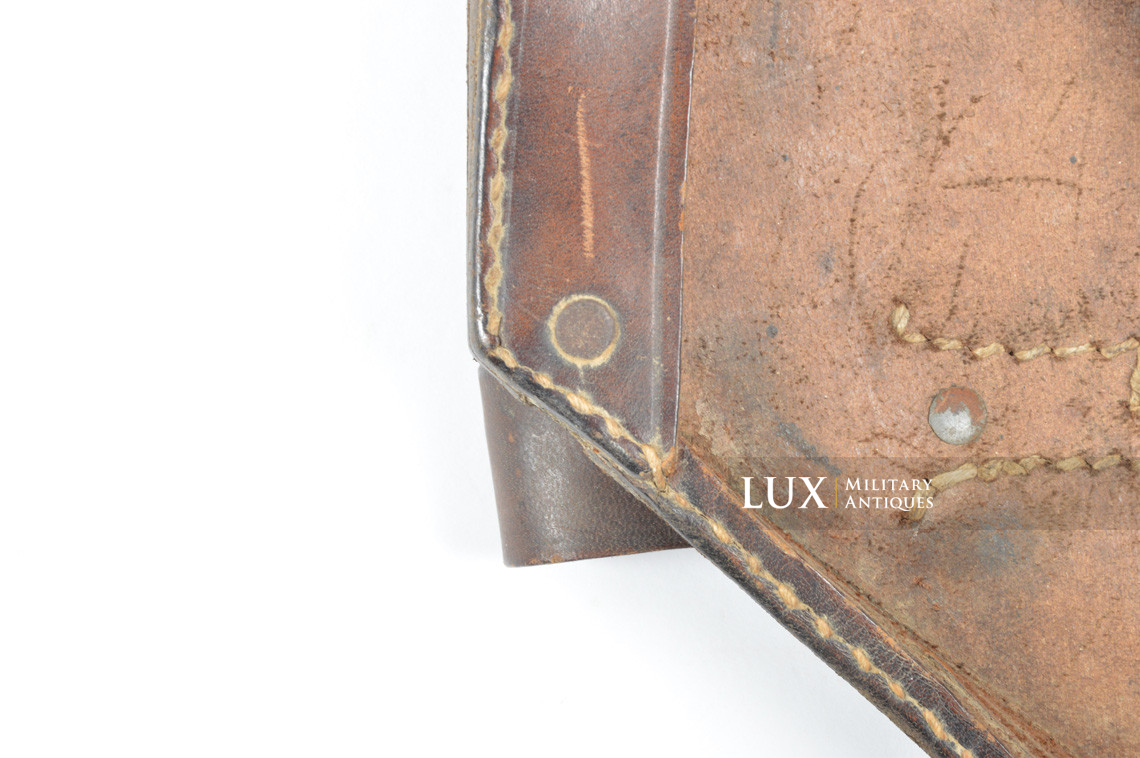 Rare porte pelle pliant allemand précoce en cuir brun, « epf 1941 » - photo 10