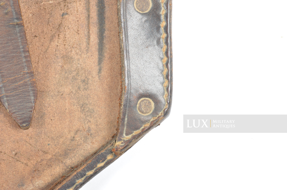 Rare porte pelle pliant allemand précoce en cuir brun, « epf 1941 » - photo 11