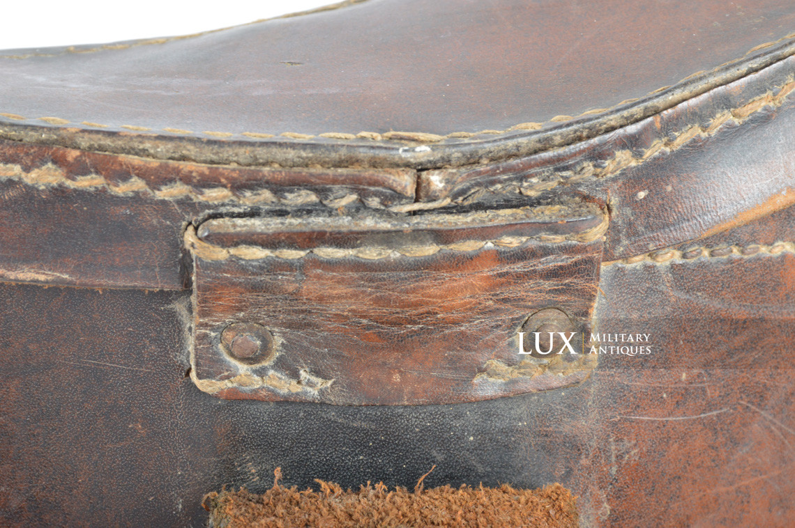 Rare porte pelle pliant allemand précoce en cuir brun, « epf 1941 » - photo 16