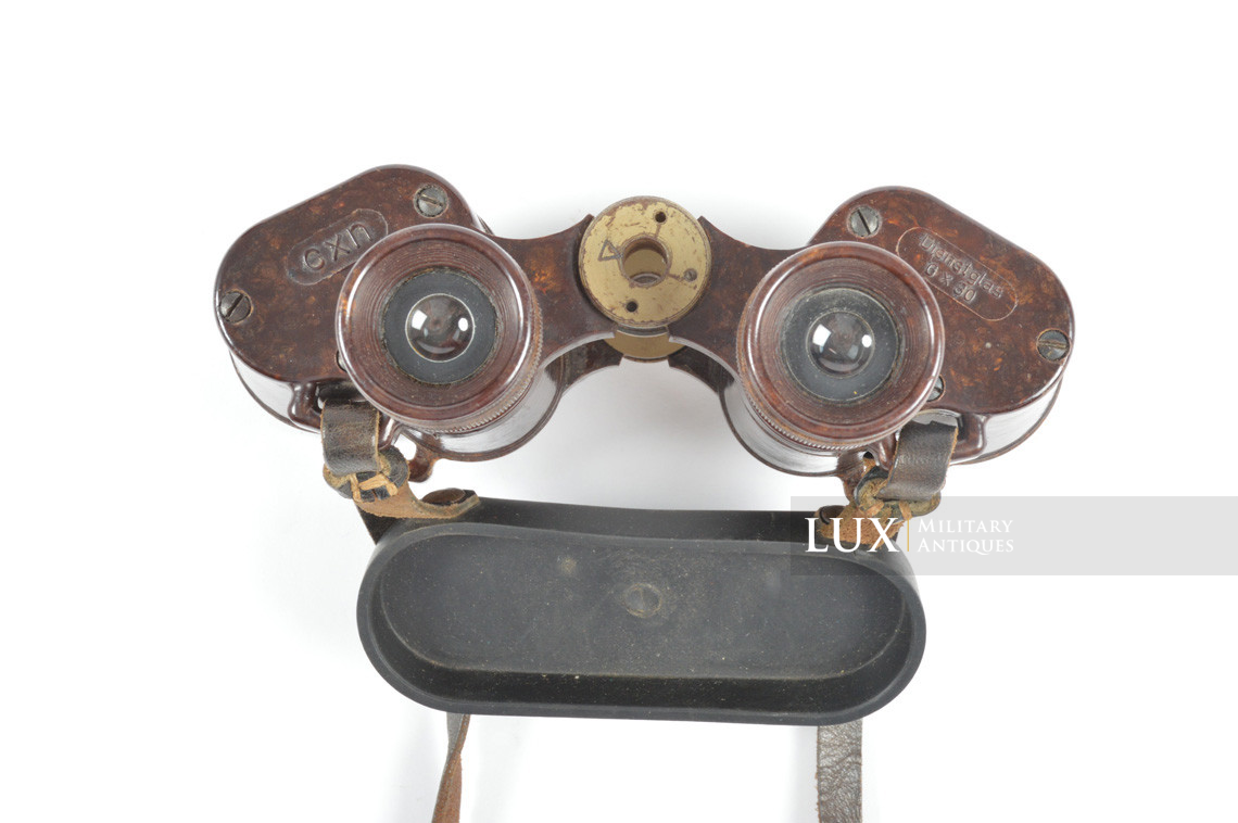 German bakelite 6x30 power issue field binoculars, « Dienstglas cxn » - photo 11