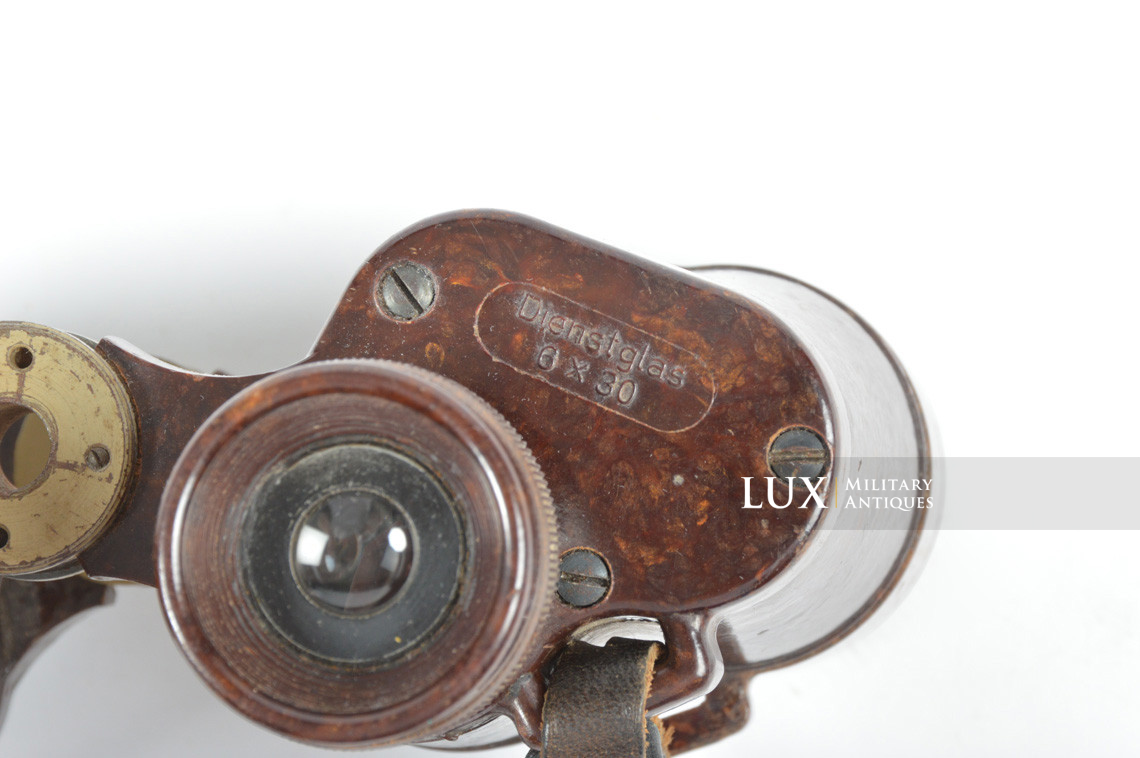 German bakelite 6x30 power issue field binoculars, « Dienstglas cxn » - photo 12