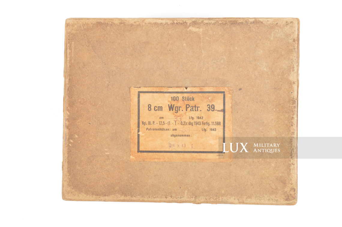 Boite pour 100 cartouches « 8 cm Mgr. Patronen 39 » - photo 8