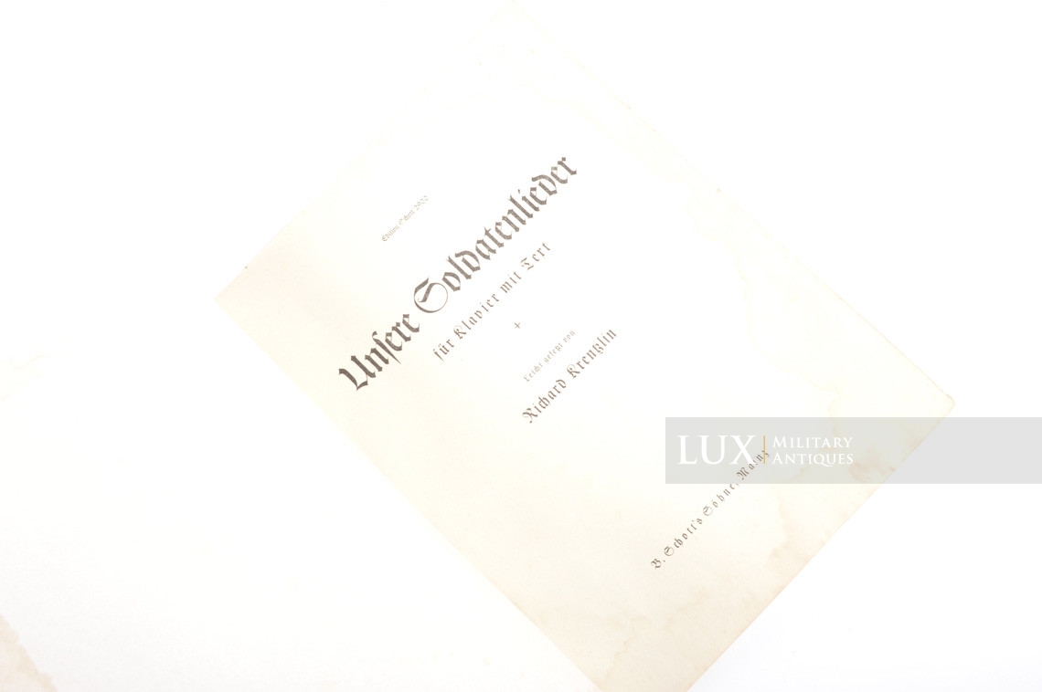 Livre de chant allemand, « Unsere Soldatenlieder » - photo 7