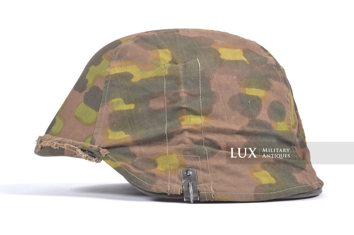 Rare first model Waffen-SS camouflage helmet cover, « lateral plane tree » - photo 4