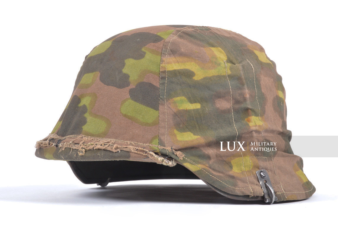 Rare first model Waffen-SS camouflage helmet cover, « lateral plane tree » - photo 7