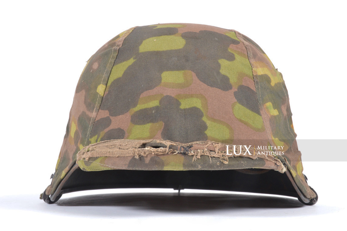 Rare first model Waffen-SS camouflage helmet cover, « lateral plane tree » - photo 8