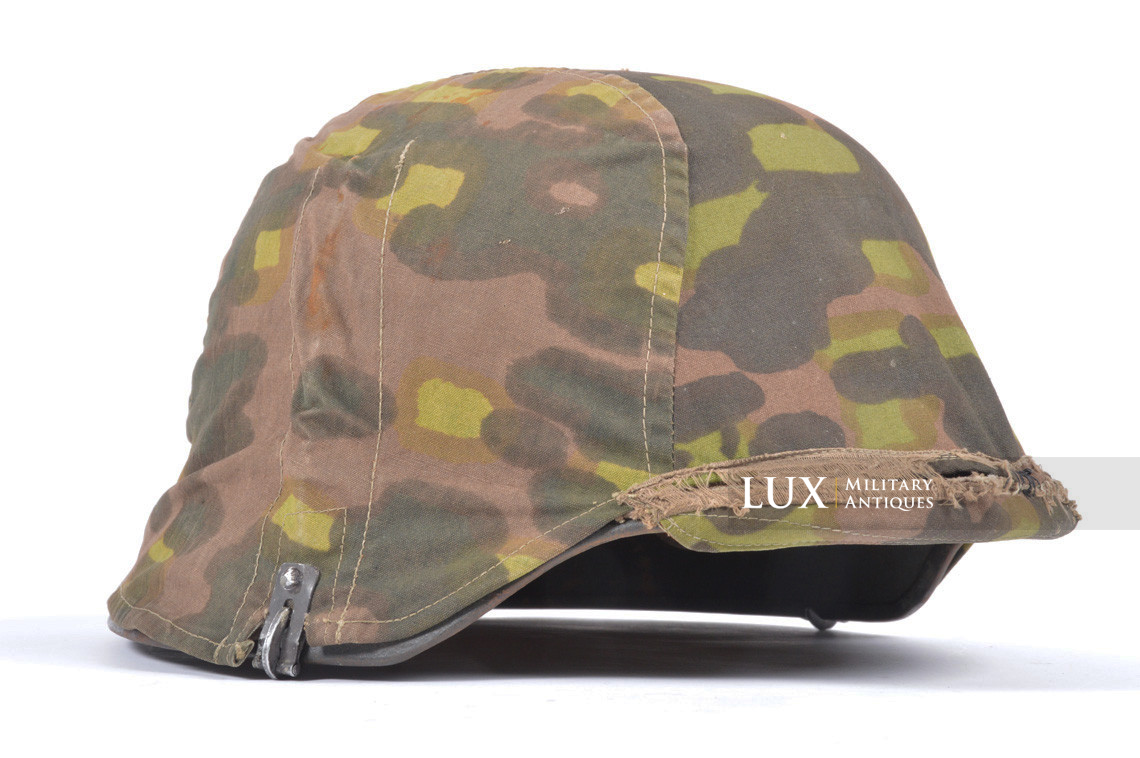 Rare first model Waffen-SS camouflage helmet cover, « lateral plane tree » - photo 9
