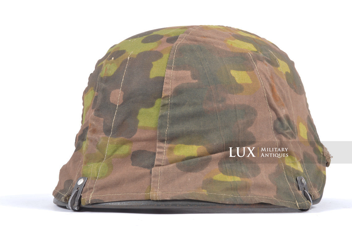 Rare first model Waffen-SS camouflage helmet cover, « lateral plane tree » - photo 11