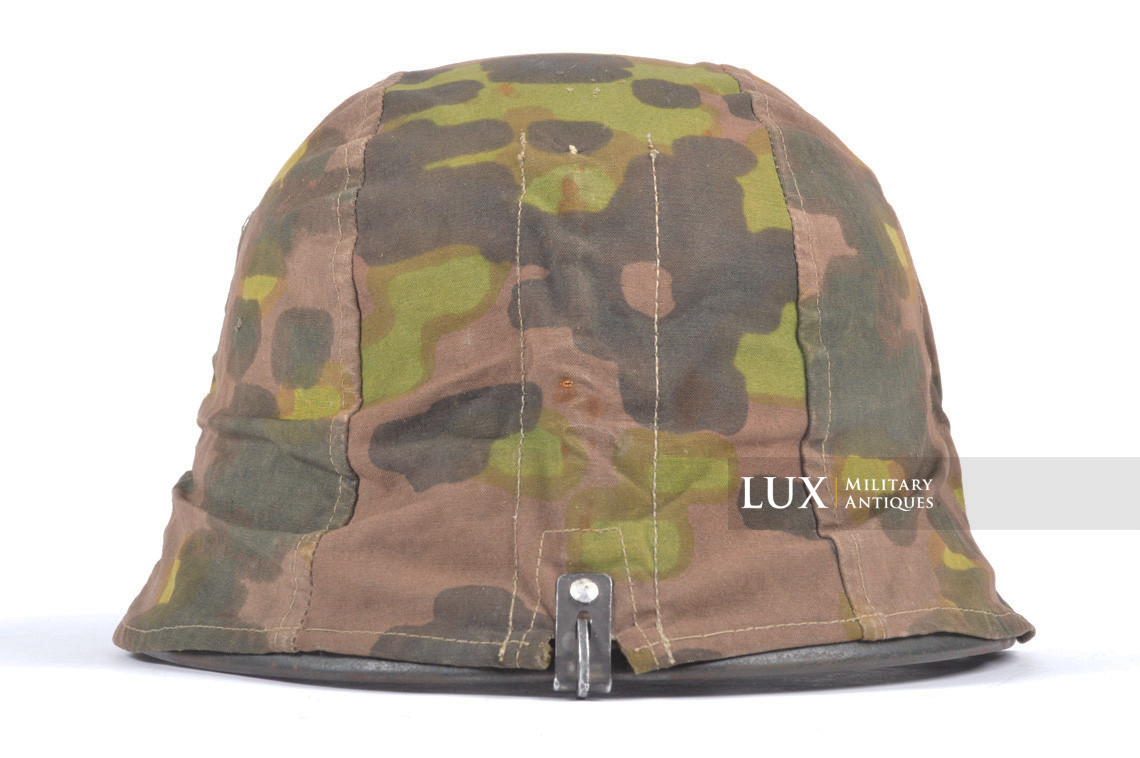 Rare first model Waffen-SS camouflage helmet cover, « lateral plane tree » - photo 12
