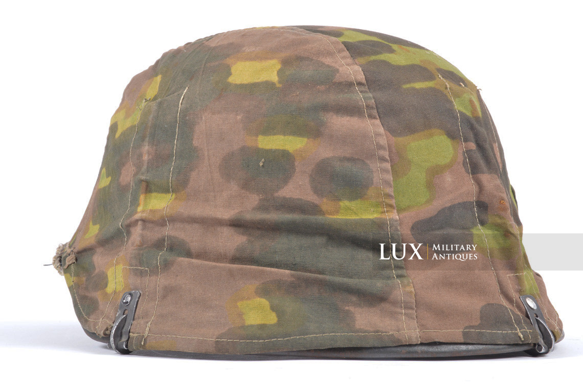 Rare first model Waffen-SS camouflage helmet cover, « lateral plane tree » - photo 13