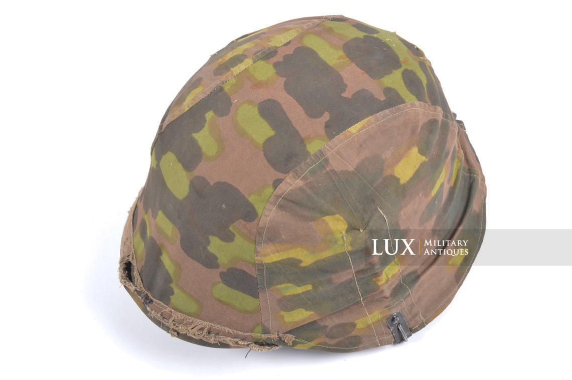 Rare first model Waffen-SS camouflage helmet cover, « lateral plane tree » - photo 14