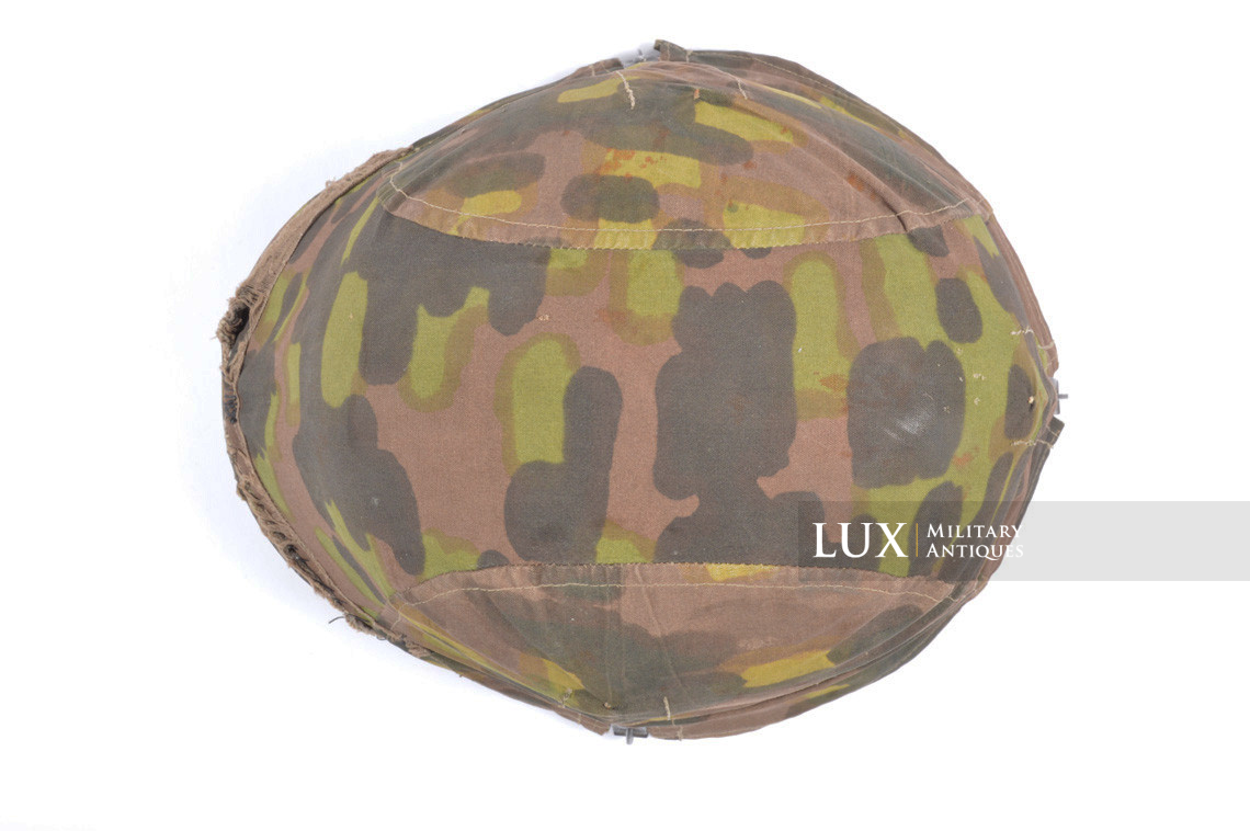 Rare first model Waffen-SS camouflage helmet cover, « lateral plane tree » - photo 15