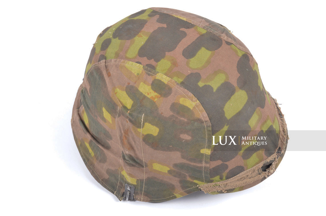 Rare first model Waffen-SS camouflage helmet cover, « lateral plane tree » - photo 16
